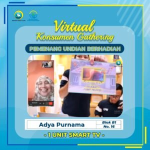 pemenang Smart TV konsumen gathering Pesona Prima Cikahuripan 6