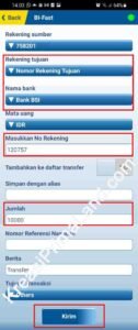 Cara Transfer dari Aplikasi BTN Syariah Mobile4