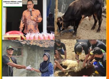 Pemotongan Hewan Qurban di Pesona Prima 7 Rajamandala