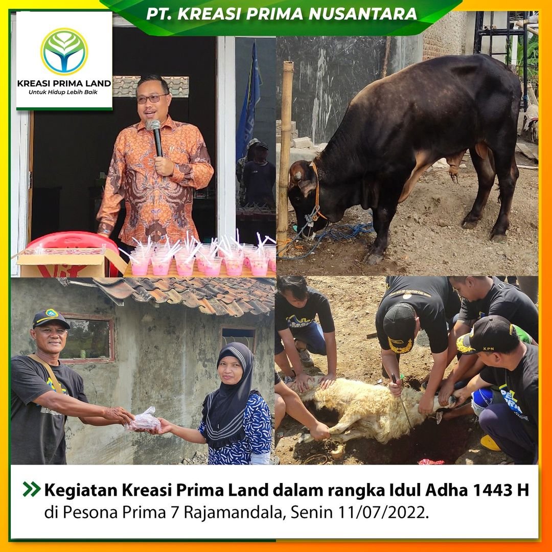 Pemotongan Hewan Qurban di Pesona Prima 7 Rajamandala