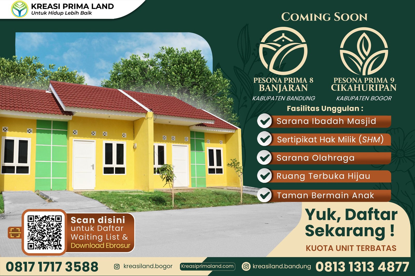 Kreasi Prima Land Rumah KPR Subsidi Syariah Bandung