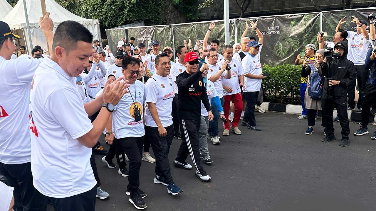 Fun Walk Corruption Free Day MAPI dan Saber Pungli Ajak Warga Lawan Pungli di CFD Bundaran HI