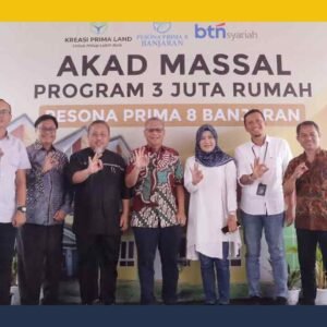 Kreasi Prima Land Sukses Gelar Akad Massal Perdana di Perumahan Pesona Prima 8 Banjaran