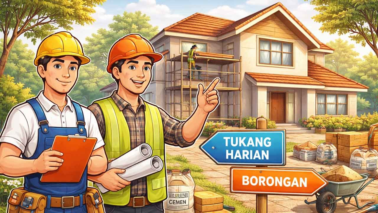 Pilih Tukang Harian atau Borongan untuk Renovasi Rumah? Ini Pertimbangannya dari Perspektif Hunian Syariah