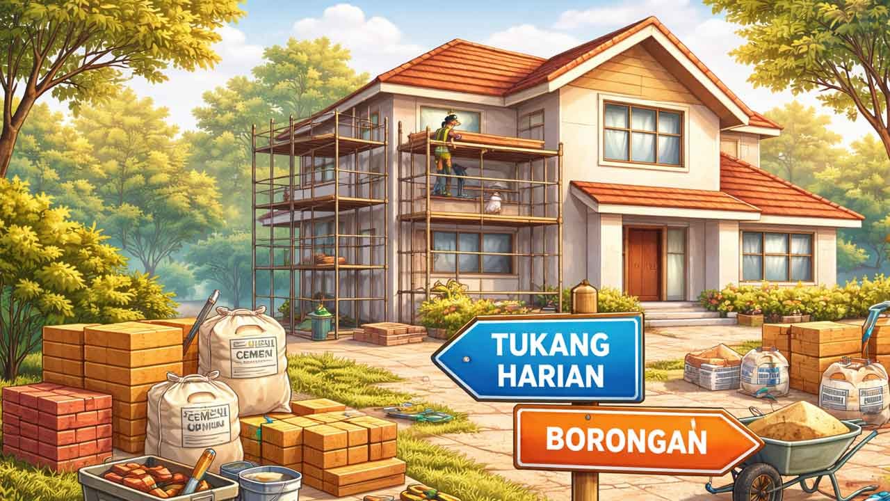 Pilih Tukang Harian atau Borongan untuk Renovasi Rumah? Ini Pertimbangannya dari Perspektif Hunian Syariah
