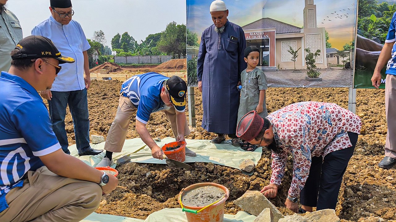 Kreasi Prima Land Gelar Groundbreaking Masjid Al-Ikhlas