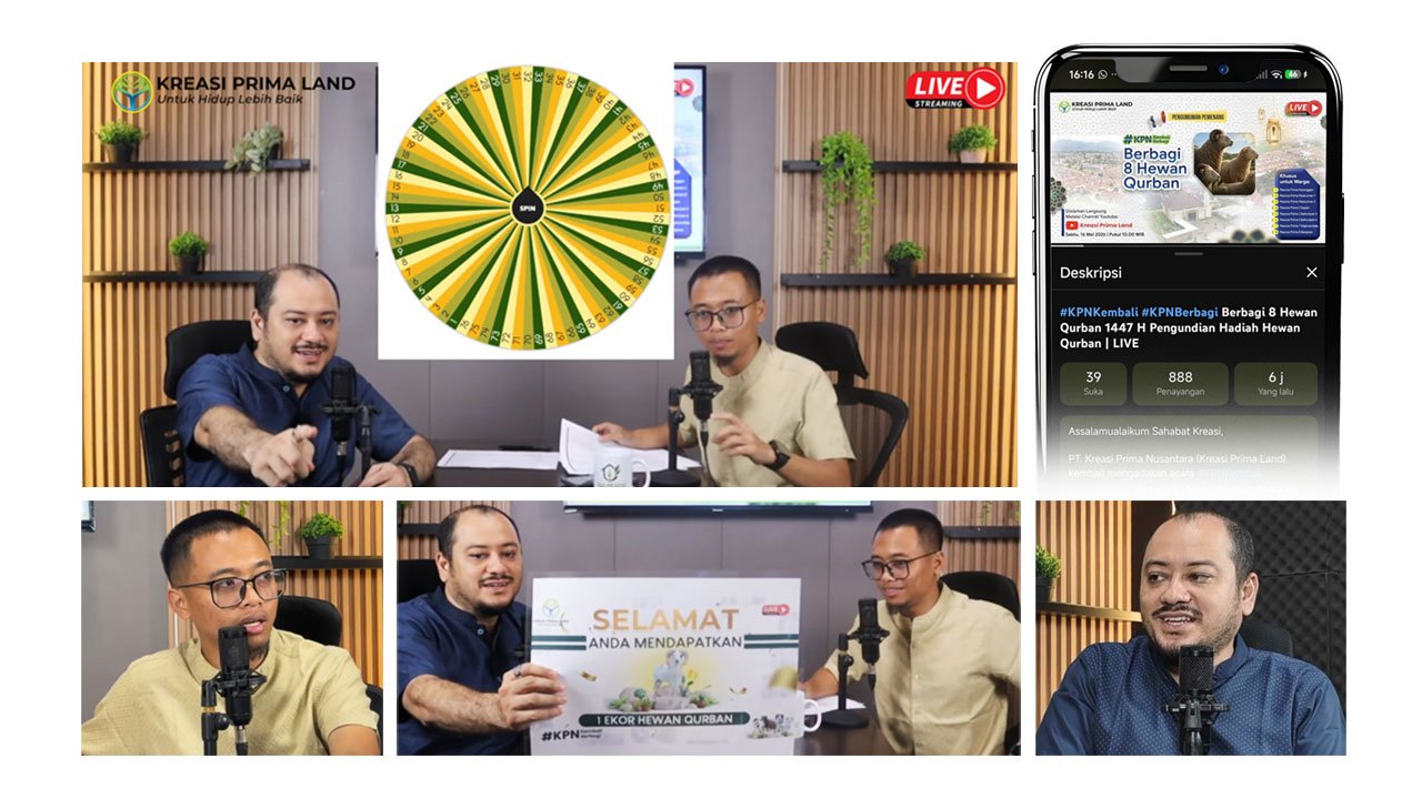 Kreasi Prima Land Kembali Gelar Undian “Tebar Hewan Qurban 1447 H” Secara Live, Perkuat Silaturahmi Bersama Warga Perumahan