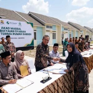 Pesona Prima 9 Cikahuripan Mulai Akad Massal Perdana, 76 Rumah Subsidi Syariah Diserahterimakan kepada BSN